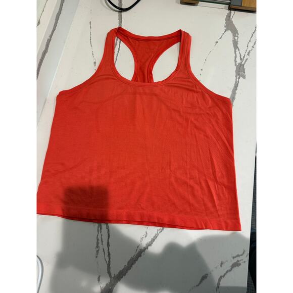 Lululemon Swiftly Tech Racerback Flowy‎ Race Length Size 14 Coral - Picture 4 of 8
